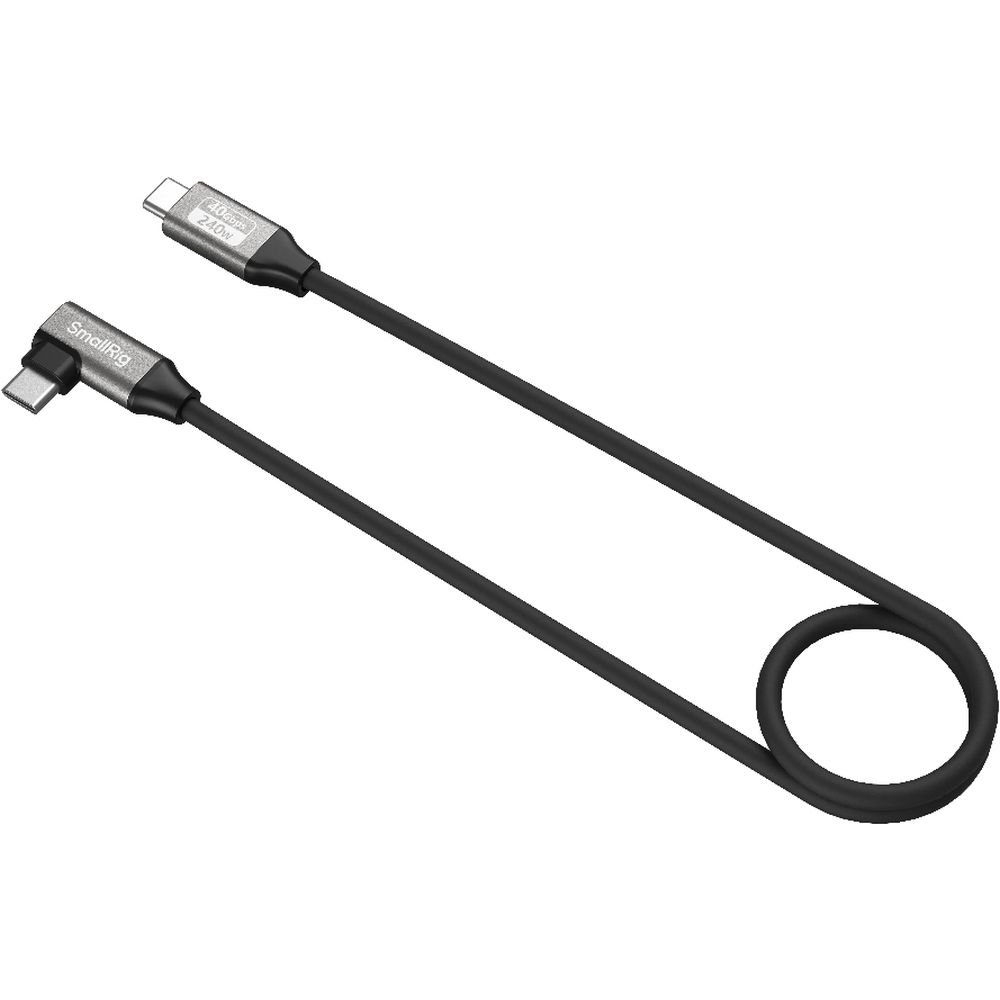 SmallRig 5076 Câble de données USB-C (droit à coudé, 60 cm) (40Gbps + 240W + 8K)