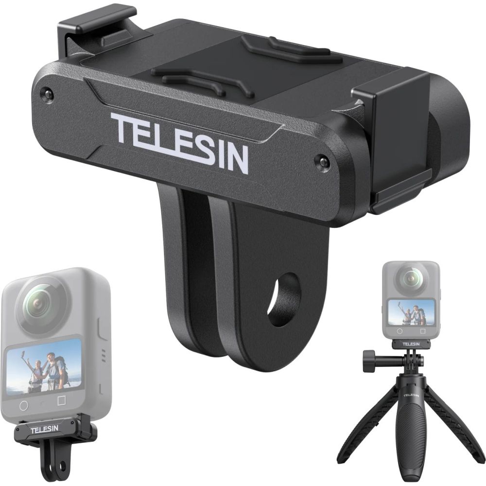 Support magnétique à double griffe Telesin pour DJI Osmo 360
