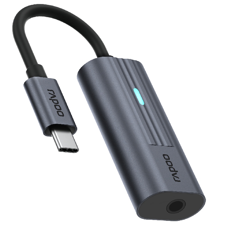 Rapoo USB-C Adapter, USB-C naar 3,5 mm Audio