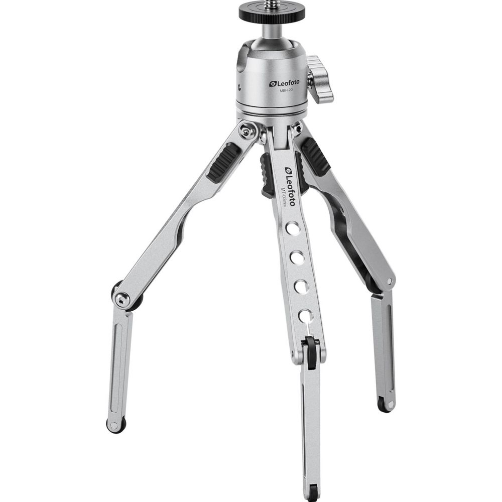Trépied de table Leofoto MT-03mini + rotule MBH-20 (argent)