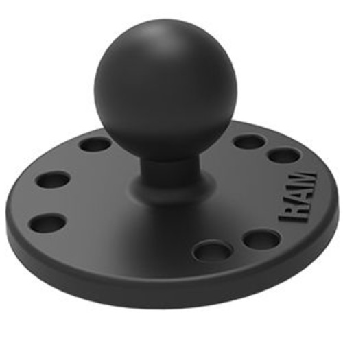 RAM-B-202U 2.5 inch Composite Round Base et AMPs Hole Pattern & 1 inch Ball