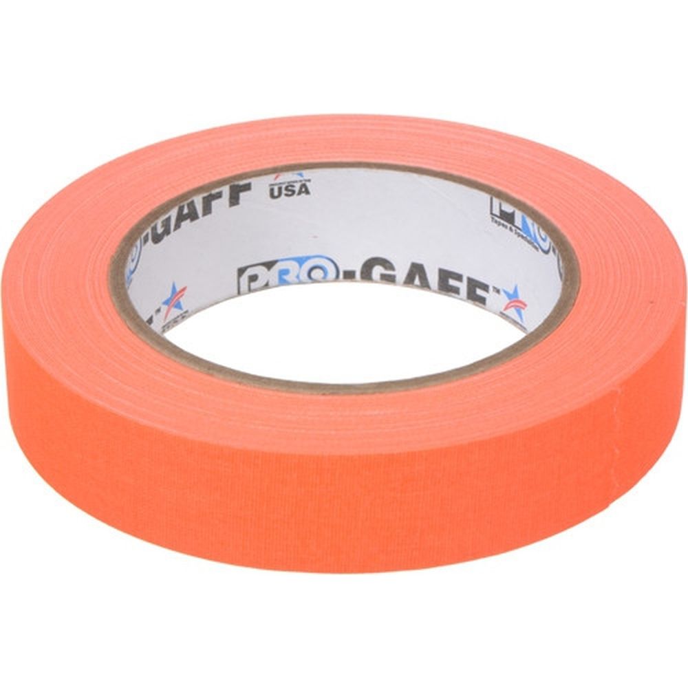 Ruban adhésif textile Pro Tapes Pro Gaff 24 mm x 22,8 m, orange fluorescent
