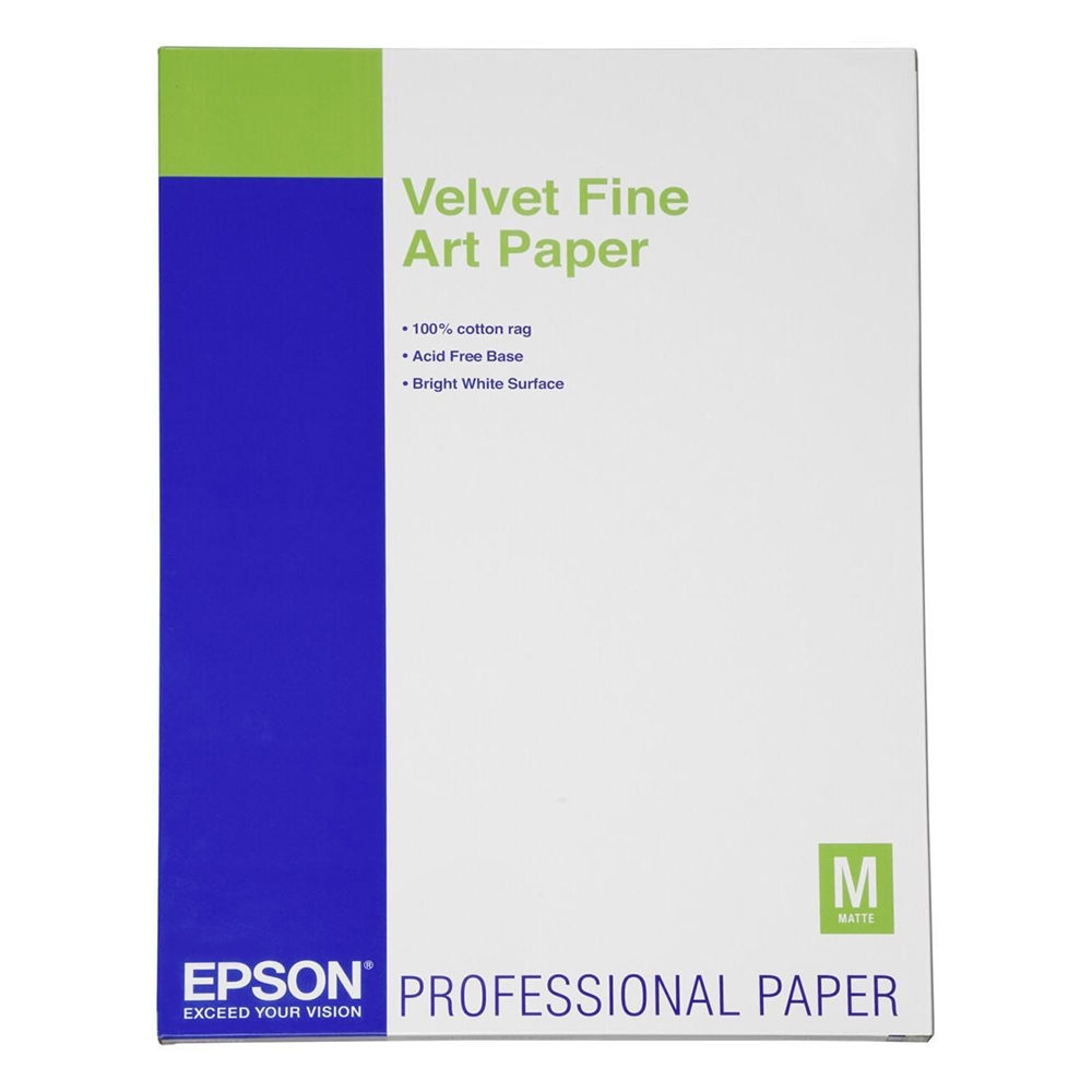 Epson S042096 Velvet Fine Art Paper A2 260g 25 vel