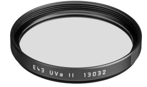 Leica 13032 Filtre UVa II E 43 noir