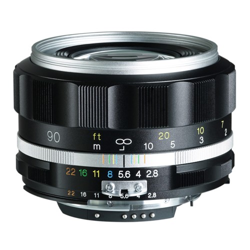 Voigtlander APO-Skopar 2.8 / 90 mm SLII-S, noir / argent, pour Nikon AI-S