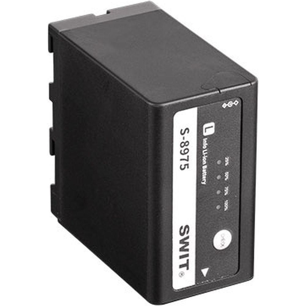 Batterie DV SWIT S-8975 75Wh/10,4Ah de type NP-F (série L de Sony) avec entrée/sortie à pôle CC
