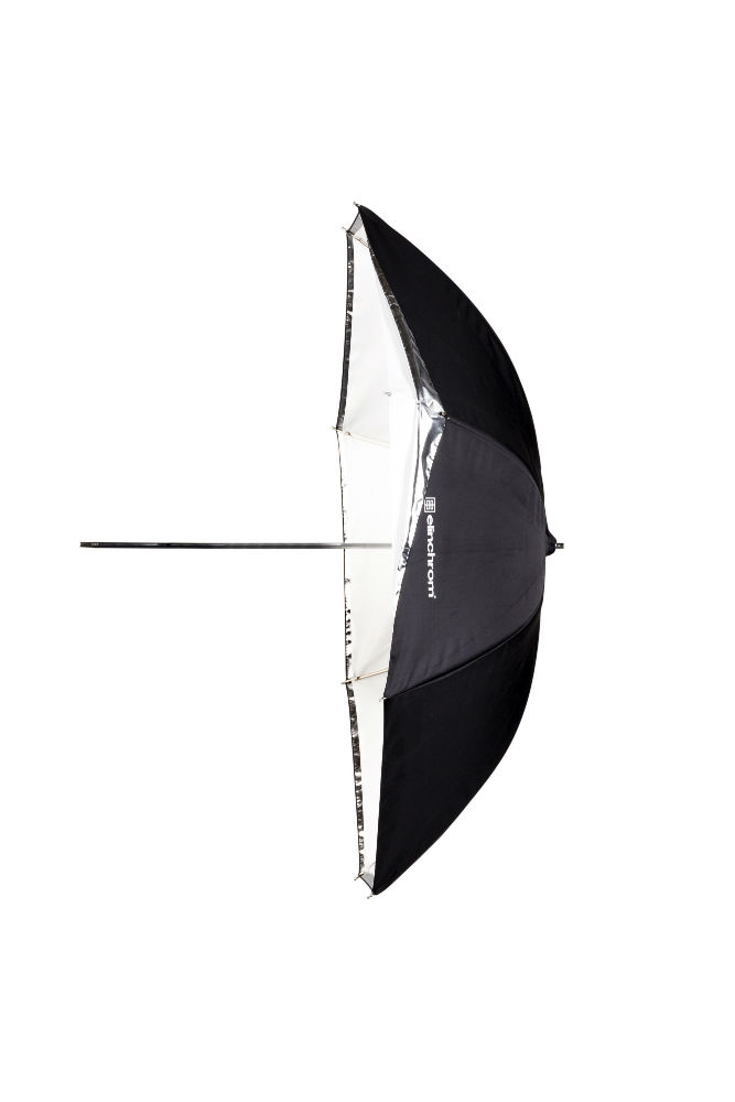 Parapluie Elinchrom Shallow 2 en 1 blanc / transparent 105 cm