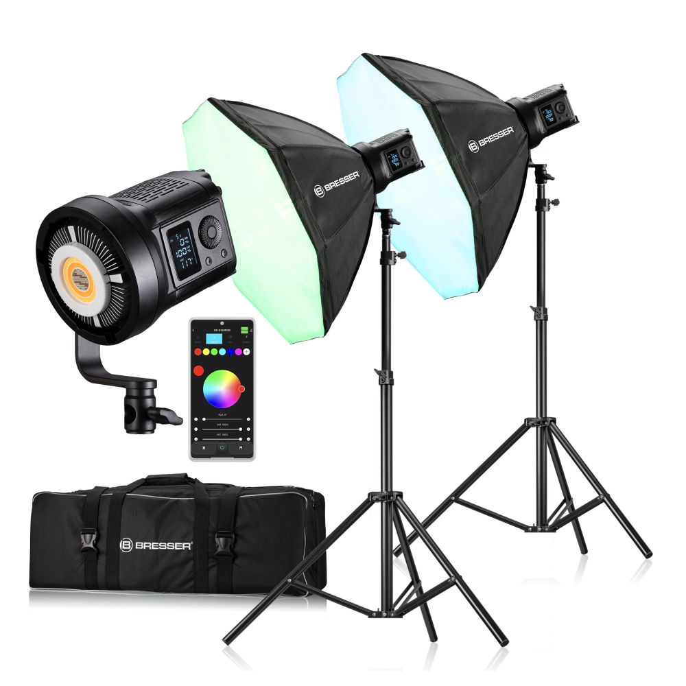 Kit duo de lumières LED COB Bresser BR-135RGB