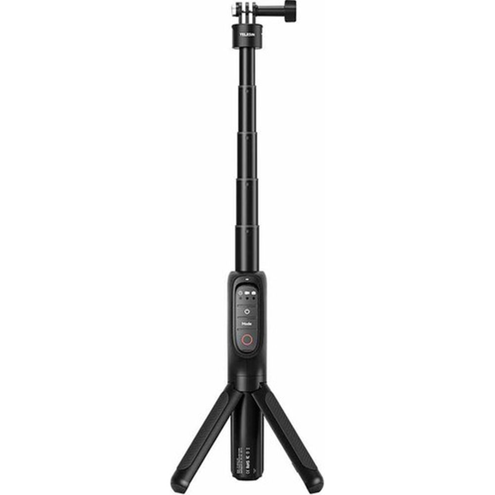Perche à selfie Telesin avec batterie externe, trépied et télécommande pour GoPro