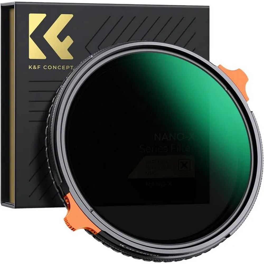 Filtre K&F Concept Variable CLP 2 en 1 ND4-64 - 82 mm