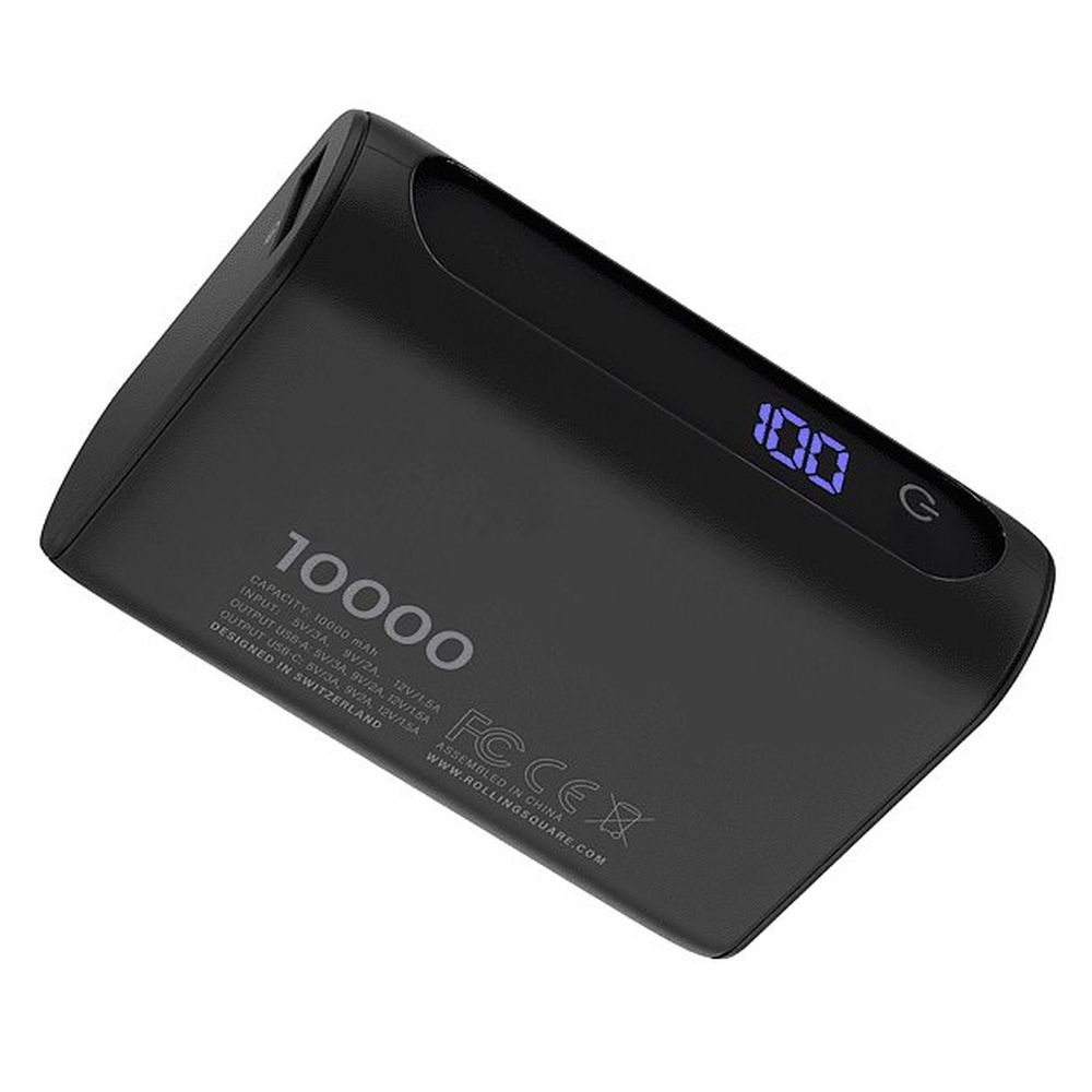 Rolling Square Power bank 10000 mAh noir
