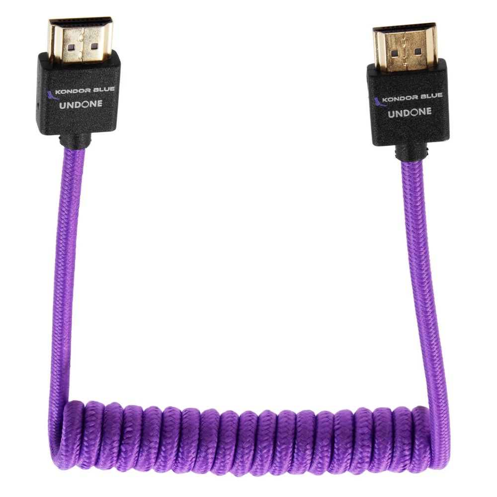 Kondor Blue Gerald Undone MK2 Full HDMI cable 12"-24" curled (purple)
