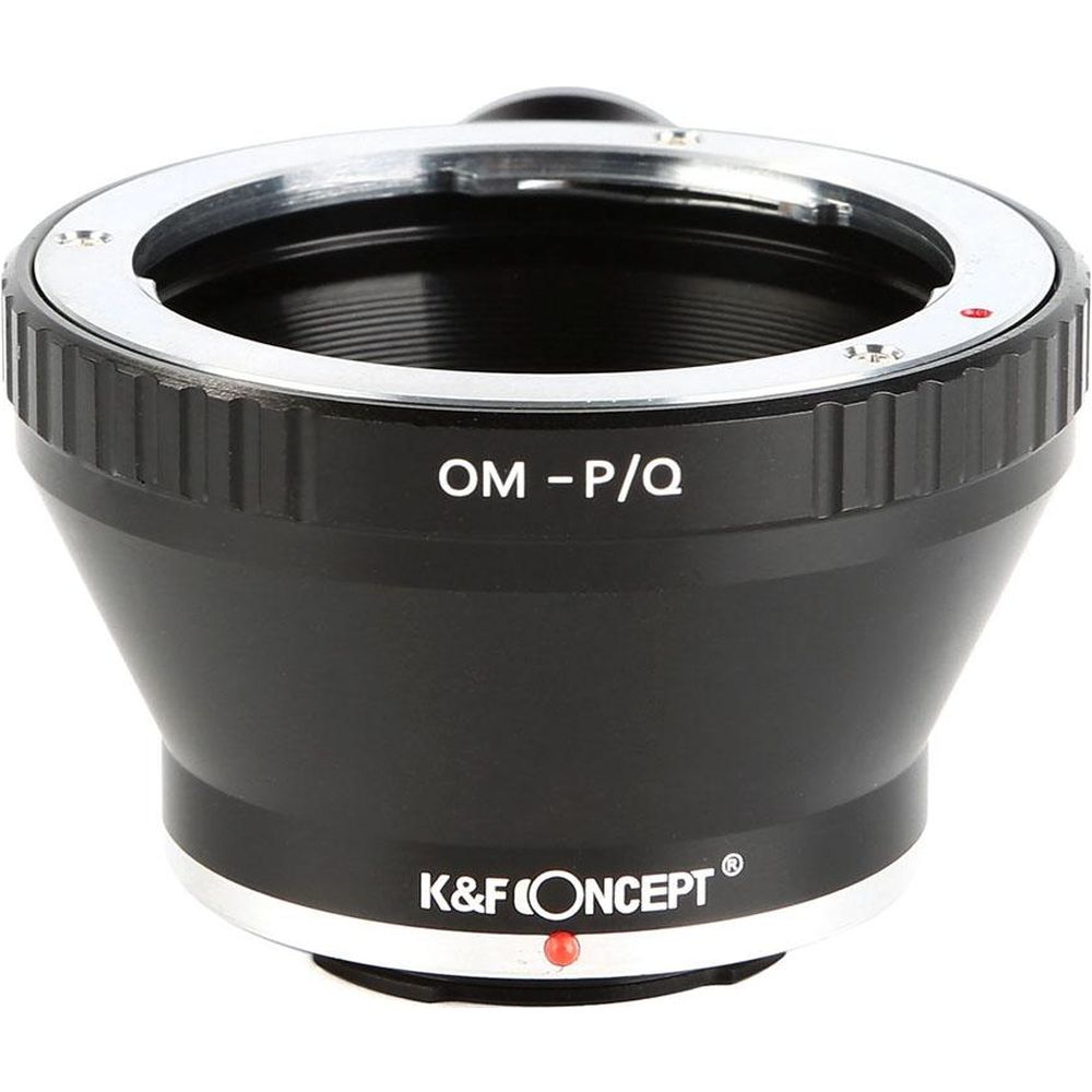 Adaptateur d'objectif K&F Olympus OM - Pentax Q (avec fixation pour trépied)