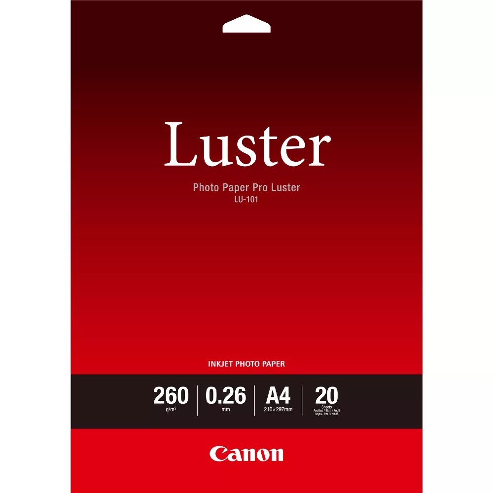 Canon LU-101 Photo Paper Pro Luster A4 20 feuilles 260g