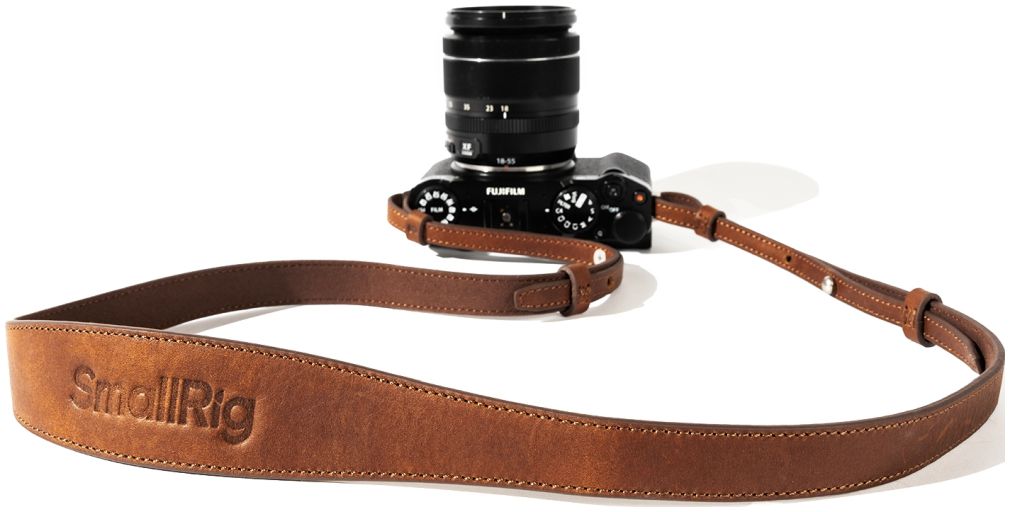 SmallRig 5209 Bandoulière universelle en cuir pour appareil photo (marron)