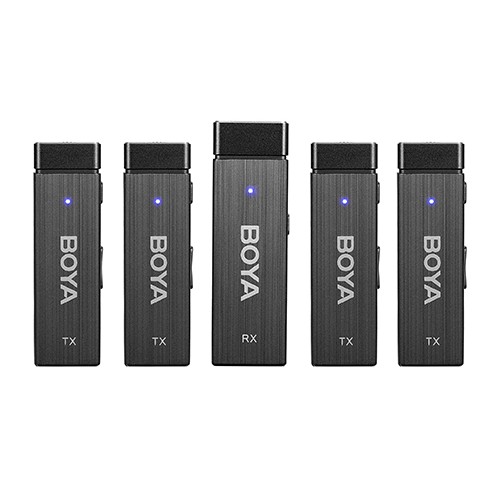 Boya Wireless microphone 1 RX-4TX TRRS-TRS
