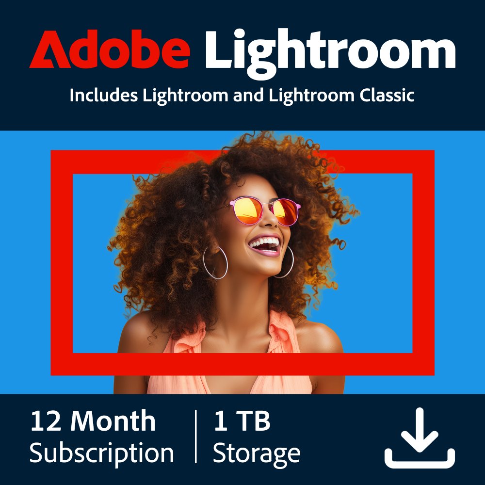 Adobe Lightroom CC - 1 To de Stockage en Cloud - 1 Utilisateur - 1 An - (Windows/Mac) - NL/EN/FR/DE *Télécharger*