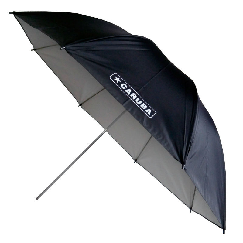Caruba Parapluie réflecteur Noir/Blanc 109cm