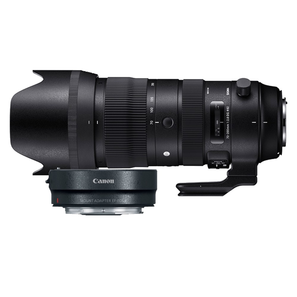 Sigma 70-200mm F/2.8 DG OS HSM Sports Canon EF + Adaptateur Canon EF Pour Monture RF