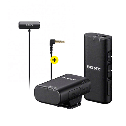 Microphone sans fil compatible avec la chaussure multi-interface Sony avec kit de microphone Lavalier stéréo compact