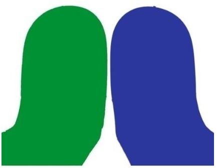 Bresser BR-TR16 180X240X240cm toile de fond vert / bleu