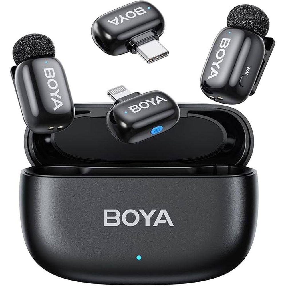 Boya Mini 2 (2 TX + 1 RX USB-C + 1 RX Lightning) noir