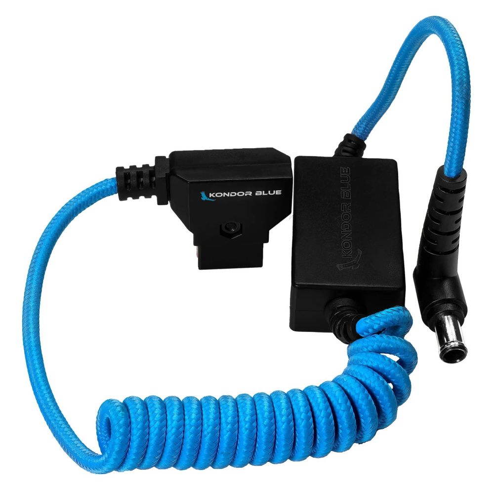 Kondor Blue Curled D-Tap to 19.5V regulated DC pour Sony FX9/FX6