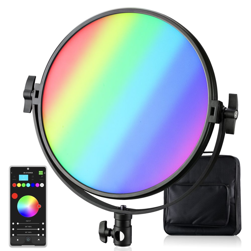 Lumière LED Bresser BR-S60RGB (ronde)