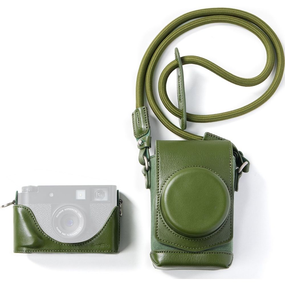 SmallRig 5220 Kit d'étui en cuir pour FUJIFILM X half, vert