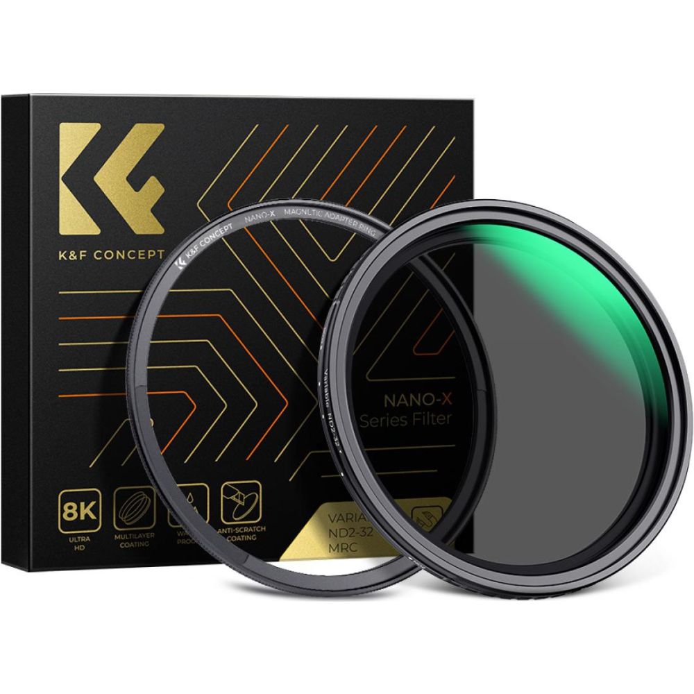 Filtre ND variable K&F Concept ND2-ND32 Nano X - 82 mm